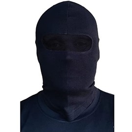 PG Wear PGwear Balaclava Stripes and Plain Many Colours (Black with Mesh), S-M, Black with net