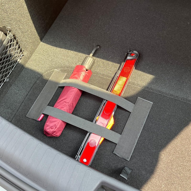 2Pcs Trunk Organizer, High-Elasticity Velcro Cargo Organizer, Large And Small