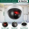 Kanayu 8 Pack Dummy Fake Camera CCTV Dome Fake Security