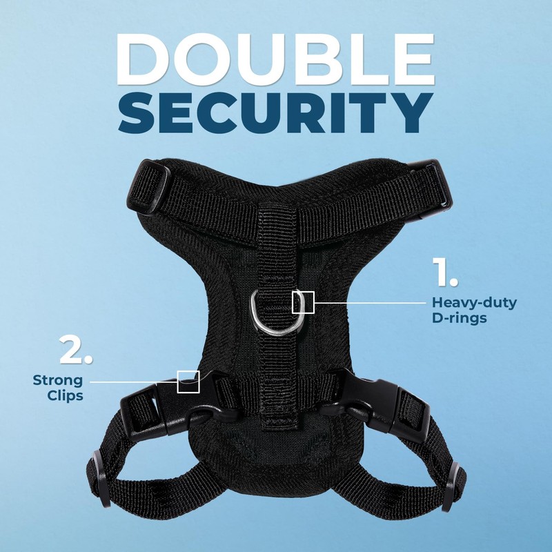 Voyager Step-in Lock Cat Harness and Reflective Cat Leash with