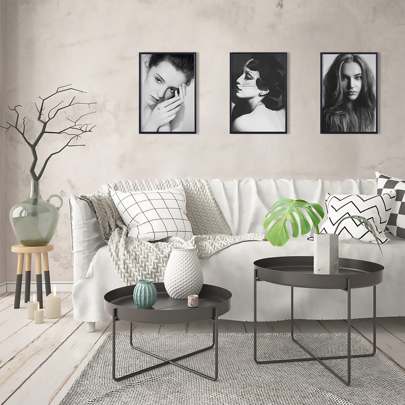 Veelot A4 Photo Frame, Black Solid Wood Photo Frame, Set