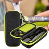 1 Piece Shaver Storage Bag And 1 Piece Beard Brush,