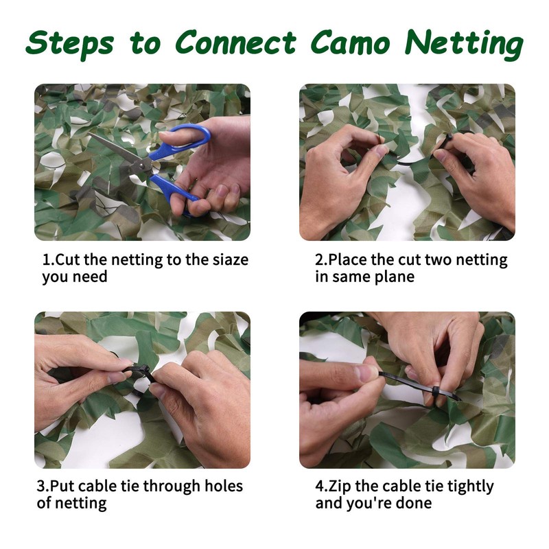 Sposuit Camo Net, Vehicle Camouflage Netting, 10 x 10ft- Burlap