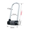 Combination Lock, 5 Digit Combination Padlock, 7mm Width Flexible Cable