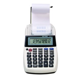Victor 1205-4 12 Digit Portable Palm/Desktop Commercial Printing Calculator, 1.8" x 4" x 8"