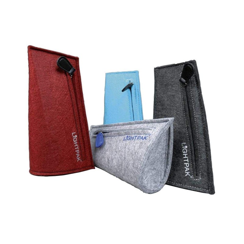 Lightpak 43095 - Drop Pencil Case, Light Grey, Felt Pencil