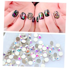 VICASKY 1440PCS Ab Color Flatback Crystal Glass Nail Art Drills Transparent Water Drill Bit for DIY Nail Designs for Professionals and Beginners for Her