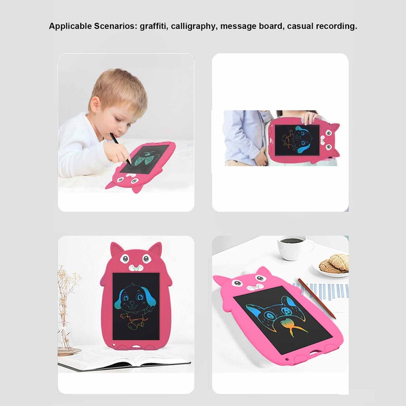 LCD Drawing Tablet Colorful Drawing Pad Erasable Painting Pads 9