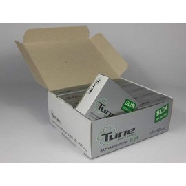 Tune Slim Activated Carbon Filter 10 x Box of 50 Display 7 mm Screw-In Filter Tips Activated Carbon actiTube