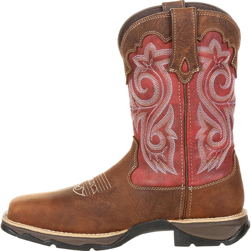 Durango womens Lady Rebel Work Western Boot, Briar Brown and