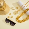 MEDOJO 80 90s Hip Hop Costume Outfit Kit Fake Golden