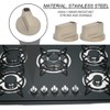 FOCCTS 6 x Gas Hob Knobs with 6 Gaskets, Stove