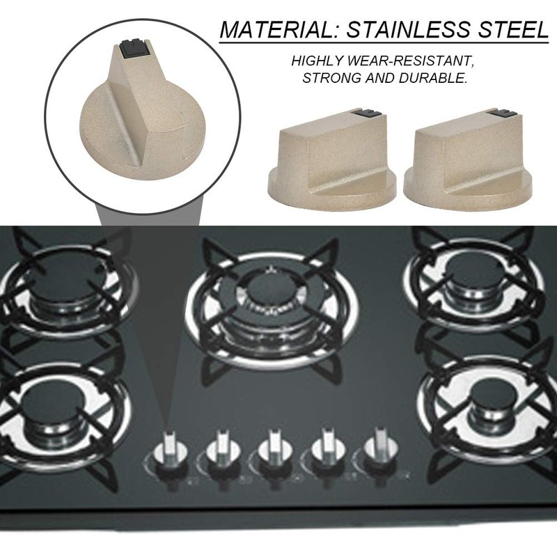 FOCCTS 6 x Gas Hob Knobs with 6 Gaskets, Stove