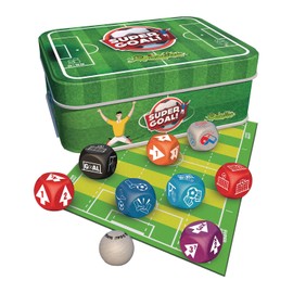 CreativaMente 3178452 Super Goal!, the exciting football game for 2 people, football dice game for adults and children from 6 years