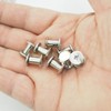 WOSHIMT 50Sets Silver Carbon Steel Chicago Screws Leather Rivets Assorted