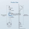 Cinwiny Polish Chrome Wall Mount Outdoor Shower Kit with Hand