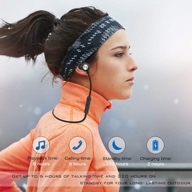 DIDICO Bluetooth Wireless Earphone [ Children are Also Possible with Magnetic Connection, corresponds to Various Models (Black1)