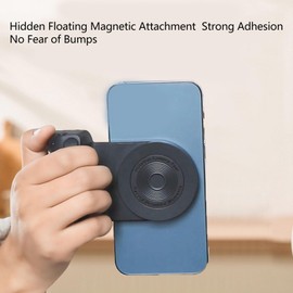 Magnetic Camera Holder Bluetooth Bracket, Cellphone Selfie Holder Photo Phone Holder with Bluetooth Wireless Remote Control for All Phones (Black)