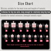 MUTIOVO French Tip Toe Nail Tips Press on, Sharp Square