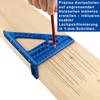 3D Woodworking Mitre Square - Precision Aluminum Alloy Measuring Tool,