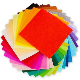 Felt Sheets, 40 Pcs 12 X 12 inches (30 X 30cm) 1mm Thick Soft Felt Fabric Sheet, DIY Craft Sewing Pre-Cut Quilt Squares, Premium Colorful Hard Fabric Sheets for Handmade Crafting& DIY Projects.