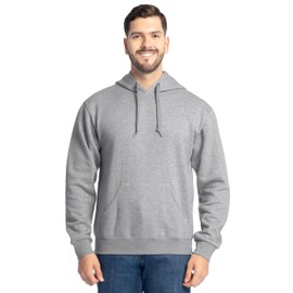 Fruit Of The Loom Unisex Adult Eversoft Fleece Hoodies, Pullover & Full Zip, Moisture Wicking Breathable, Sizes S-4x Shirt, Grey Heather, Small US