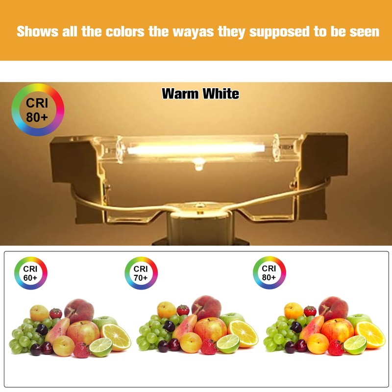 KIMROO 15W 118mm R7S LED Bulbs(2 Pack) 150W Halogen Equivalent