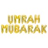 Umrah Mubarak Foil Letter Balloons - 16" Metallic Gold