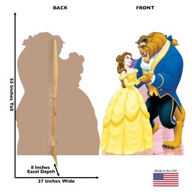Cardboard People Belle & Beast Life Size Cardboard Cutout Standup - Disney's Beauty and The Beast