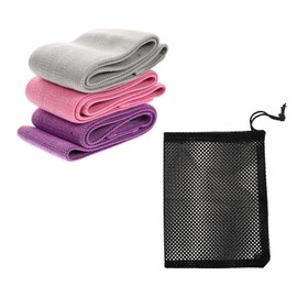 SAFIGLE Hip Resistance Bands for Squats Eco-Friendly Elastic Bands for Glute Strengthening Portable Fitness Accessory with Mesh Bag Home and Gym Use