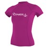 O'Neill Wetsuits Women's Wms Basic Skins Short Sleeve Rash Guard