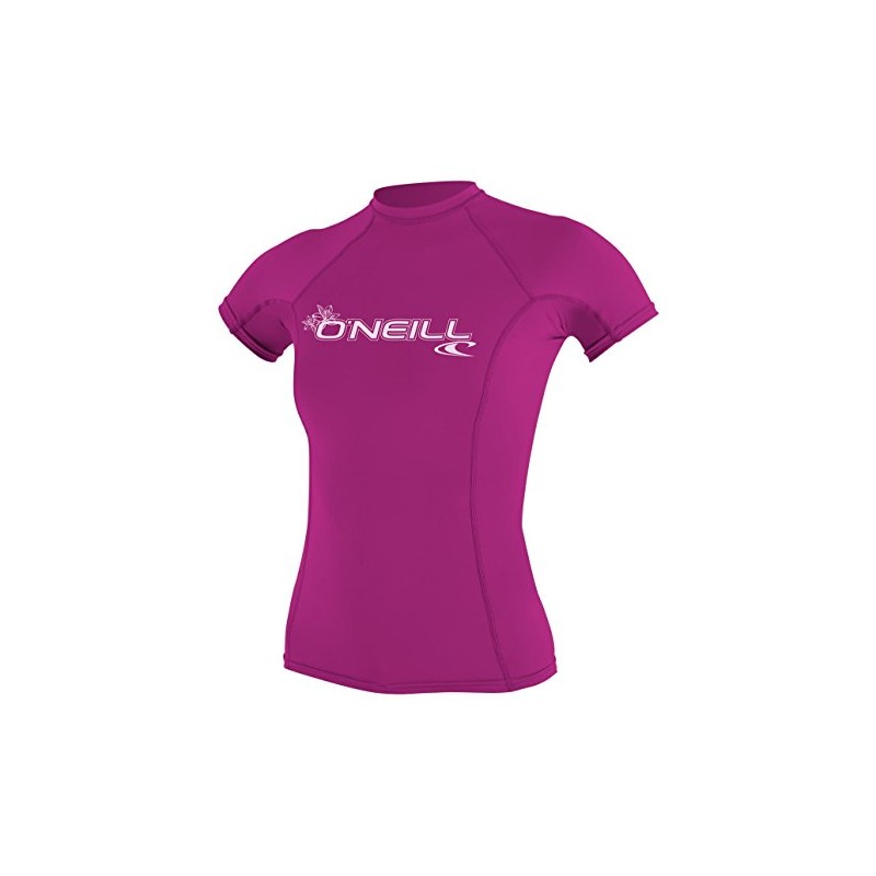 O'Neill Wetsuits Women's Wms Basic Skins Short Sleeve Rash Guard