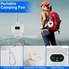 Zorpupoa Camping Fan 8000mAh Battery Operated, Tent Ceiling Fan with