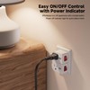 Cable Matters [ETL Listed] 3-Pack Grounded Outlet Switch with On