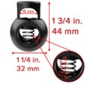 Paracord Planet Extra Large Spring-Loaded Plastic Cord Locks – Fits