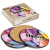 4 x Boxed Round Coasters - Name Hanna Sea Shells