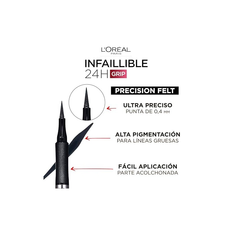 Delineador en Plumón, Infallible Precision Felt, Negro