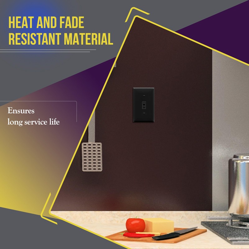 ENERLITES Toggle Light Wall Plate Bundle, Single Pole Electrical Switch,