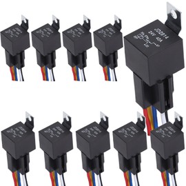 aikoolwer Automotive Relay Switch Harness Kit 24V 40A SPDT 5 Pin Waterproof Heavy Duty Tinned Copper Wires Bosch Style Car Truck Boat Motorcycle