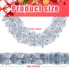 Riceshoot 131.23 ft Christmas Tinsel Garland Metallic Tinsel Twist Garland