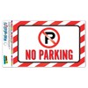 No Parking Vinyl Magnet Sign