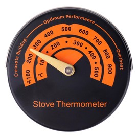 Wood Stove Thermometer, Magnetic Stove Temperature Stove Top Thermometer for Wood Burning Stove, Gas Stove, Pellet Stove, Practical Accessories for Fireplace or Stove Fan Owners