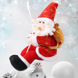 AmzBarley Christmas Ornament, Santa Claus Doll, 3D Texture, Rope Included, Santa Ornament, Christmas Party, Room Decoration, Hanging Decoration, Gift, Home, Office, Store, Garden, Hallway, Christmas