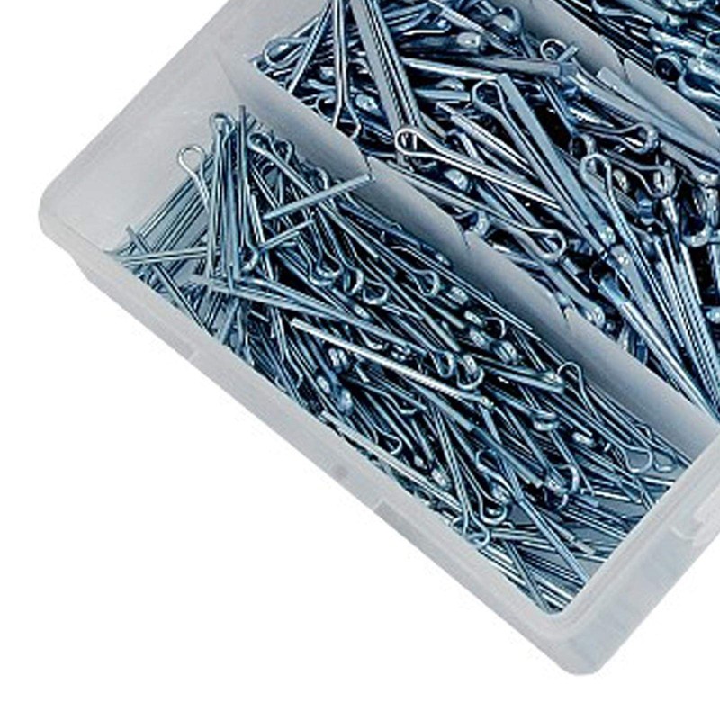 Dapetz ® 500pc Cotter Pin Assortment Set Kit, R Clips