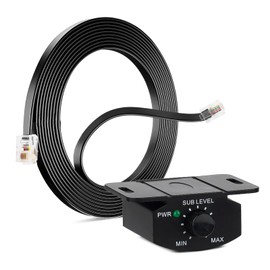 Universal Bass Control Knob, 3.5m/11.48ft Bass Volume Knob with Extension Cable for Car Amplifier