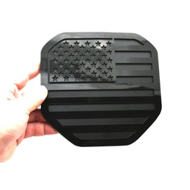New Custom American Flag Rear Tailgate Emblem Badge Compatible with Ram 1500 2500 3500 2019-2021 USA American Flag (Glossy Black)