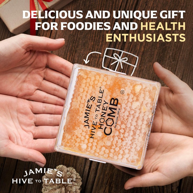 Jamie's Hive To Table 100% Raw Honeycomb, 12 Oz –