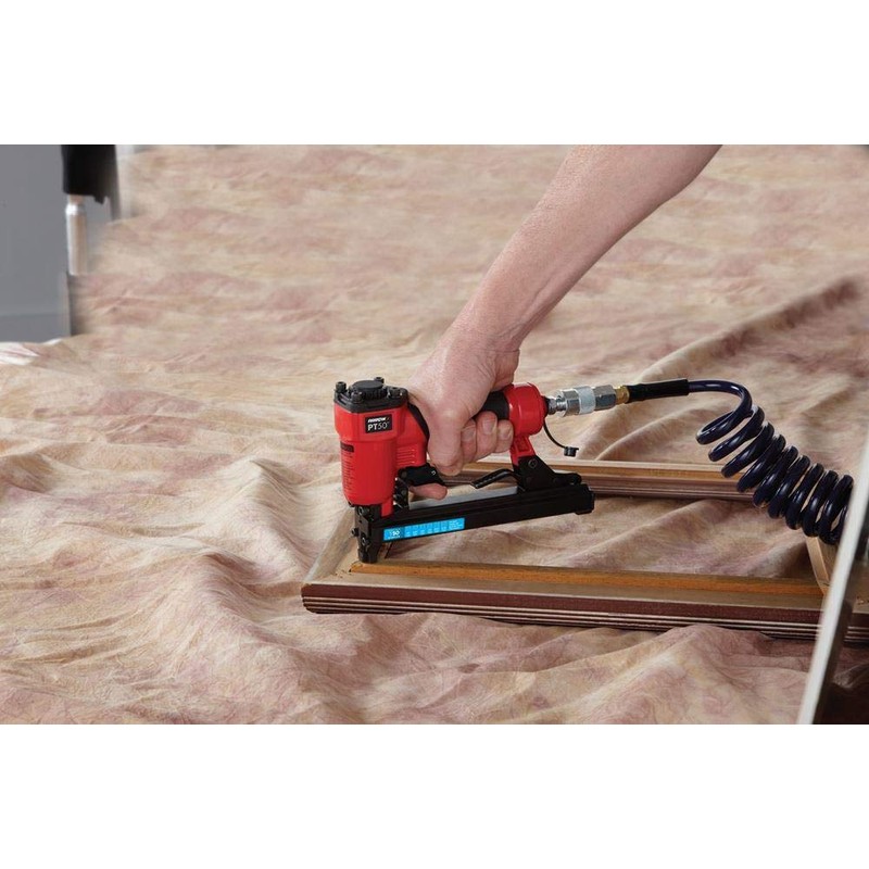 Pneumatic Stapler, Steel, Adjustable