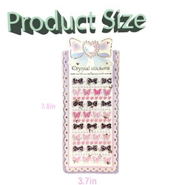 955 PCS Cute Mini Stickers Small 3D Leopard Print Bow Stickers Crafts Kids Self Adhesive Jewel Color Acrylic Bling Gems Rhinestone Puffy Crafts Muticolor Gemstone Sticky Crafting Decorating DIY