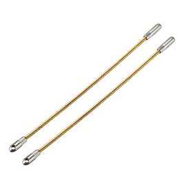 uxcell 2PCS 155mm/6-inch Flexible Fish Tape Replacement Leader Wire Cable Puller for 4mm Fish Tape Wire Puller